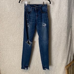 Blue jeans with that stretchy feel in excellent condition.